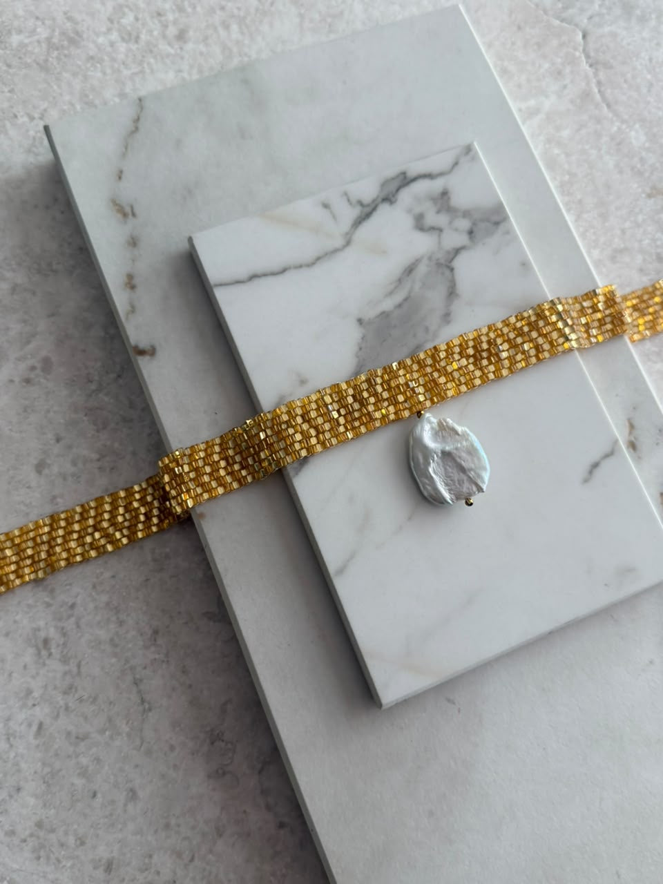 Choker canutillo perla moneda
