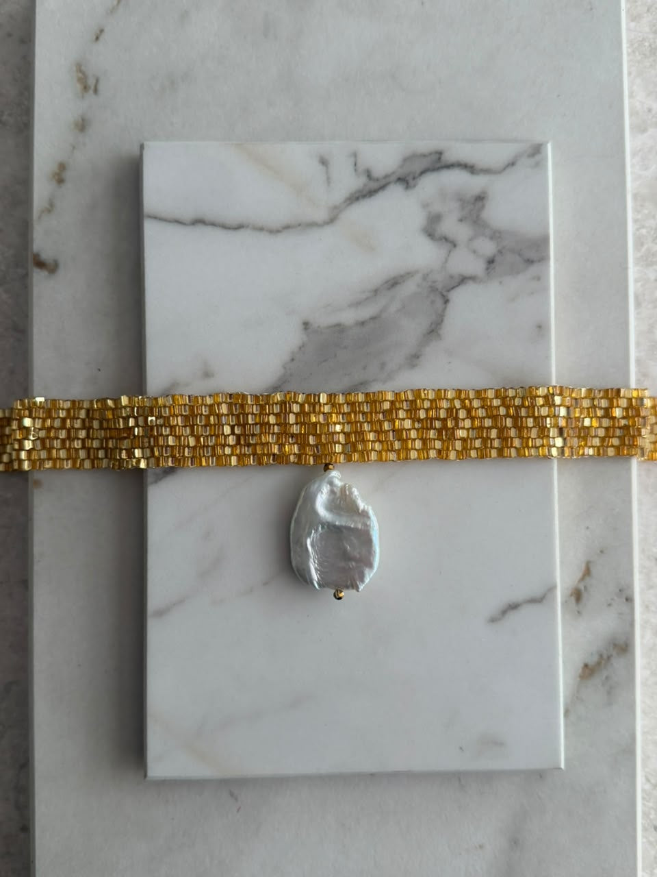 Choker canutillo perla moneda