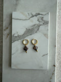 Aretes perla rombo