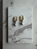 Aretes una perla arracada blanca