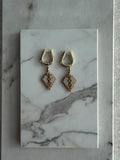 Aretes hoja espiga chica