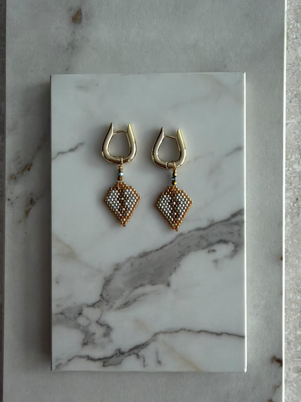 Aretes hoja espiga chica