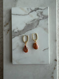 Aretes perla rosa