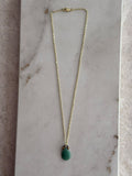 Collar piedra verde