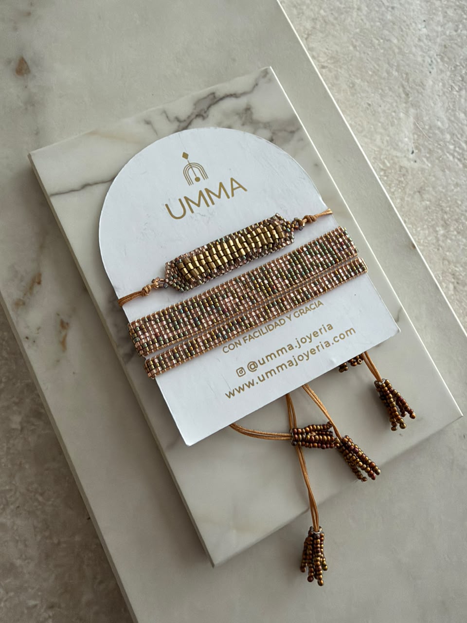 Kit 3 pulseras de chaquira