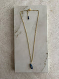 Collar con cuarzo azul