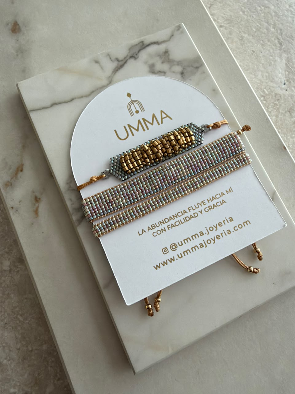 Kit 3 pulseras de chaquira