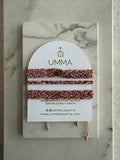 Kit 3 pulseras de chaquira ola