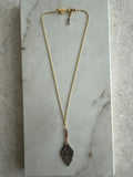 Collar de chaquira 1 hoja